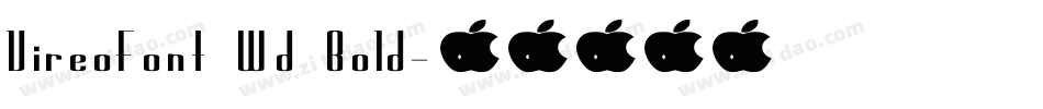 VireoFont Wd Bold字体转换